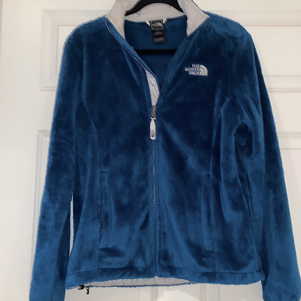 Dark aqua North Face fleece jacket